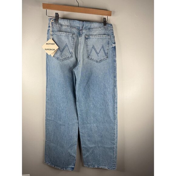 NWT MOTHER The Tucked Under Spinner High-Rise Wide-Leg Jeans Size 28 in Oh Snap - Picture 9 of 10